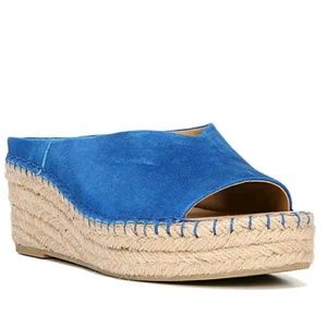 Franco Sarto blue paige wedge sandals